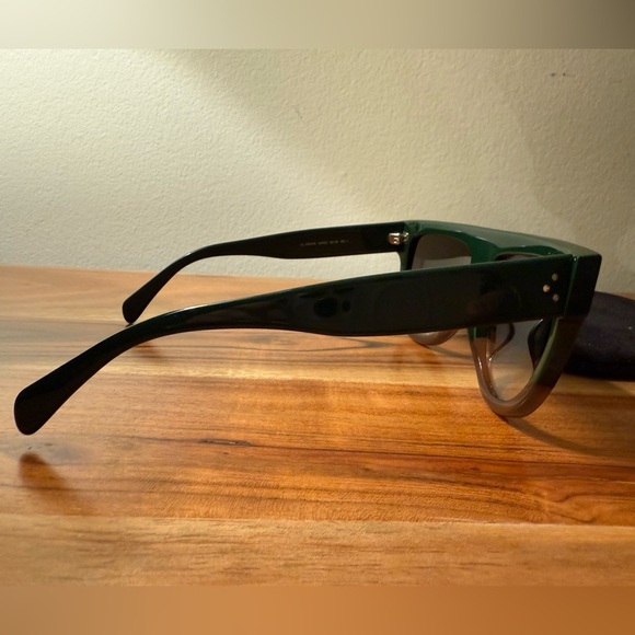 CELINE Shadow Sunglasses 41026/S Green Brown 58/16/150 - Picture 3 of 8